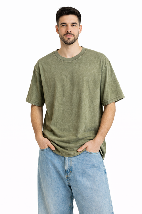 Camisa Gazel Oversized Acido Wash 230g